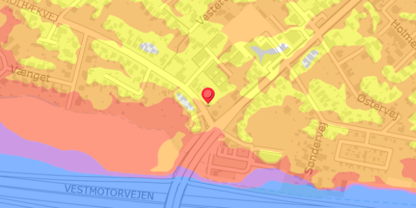 Trafikstøjkort på Holbækvej 2A, . , 4100 Ringsted