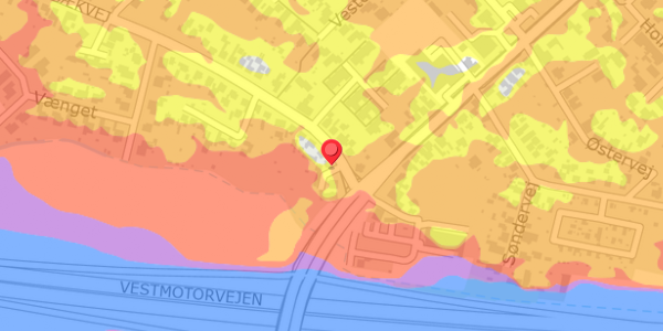 Trafikstøjkort på Holbækvej 7, . , 4100 Ringsted