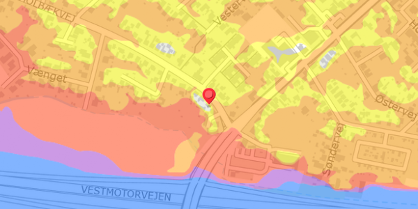 Trafikstøjkort på Holbækvej 9, . , 4100 Ringsted