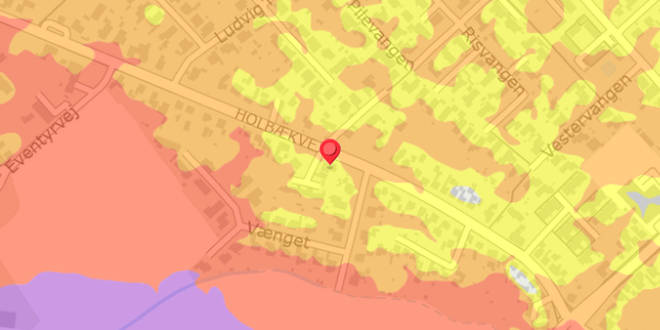 Trafikstøjkort på Holbækvej 41, . , 4100 Ringsted