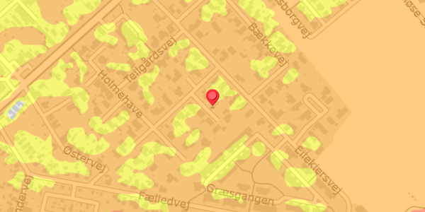 Trafikstøjkort på Holmehave 5, 4100 Ringsted