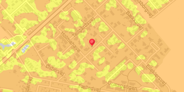 Trafikstøjkort på Holmehave 12, 4100 Ringsted