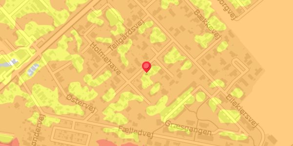 Trafikstøjkort på Holmehave 17, 4100 Ringsted