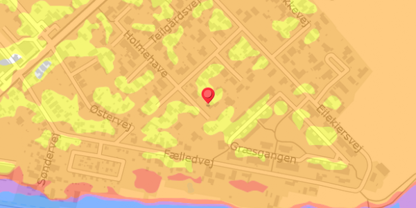 Trafikstøjkort på Holmehave 25, 4100 Ringsted