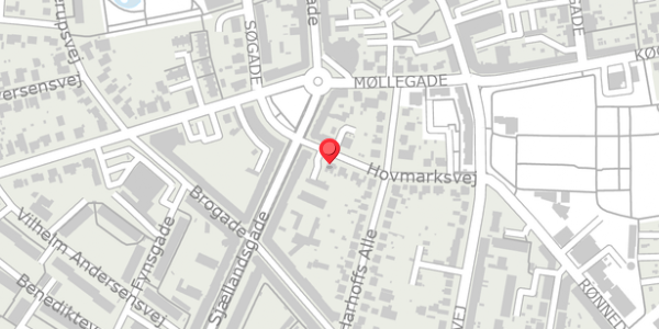 Trafikstøjkort på Hovmarksvej 17, 4100 Ringsted