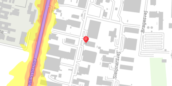 Trafikstøjkort på Huginsvej 13A, . , 4100 Ringsted