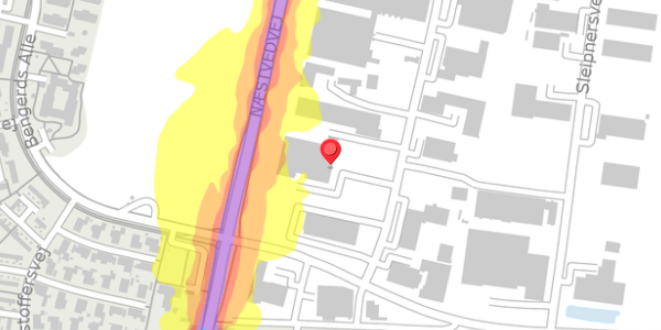 Trafikstøjkort på Huginsvej 22, . , 4100 Ringsted