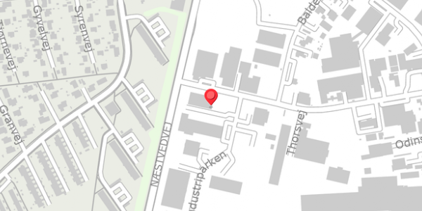 Trafikstøjkort på Industriparken 2, 4100 Ringsted