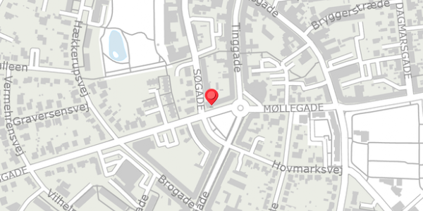 Trafikstøjkort på Jyllandsgade 4, st. th, 4100 Ringsted