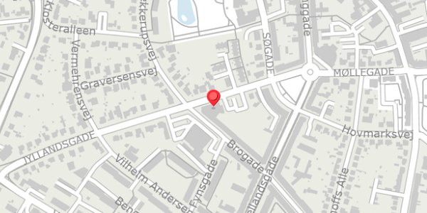 Trafikstøjkort på Jyllandsgade 7, 4100 Ringsted