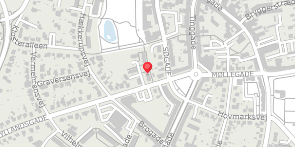 Trafikstøjkort på Jyllandsgade 8C, 4100 Ringsted