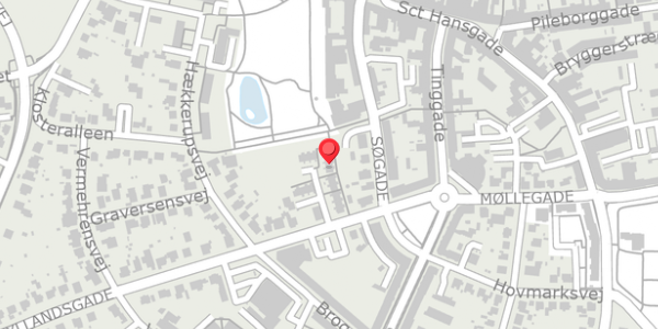 Trafikstøjkort på Jyllandsgade 8G, 4100 Ringsted