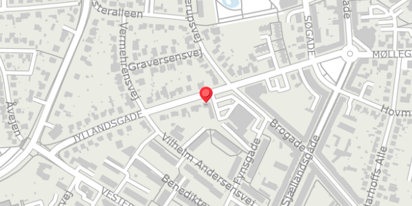 Trafikstøjkort på Jyllandsgade 15, 4100 Ringsted