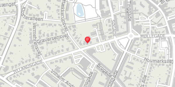 Trafikstøjkort på Jyllandsgade 16, 4100 Ringsted