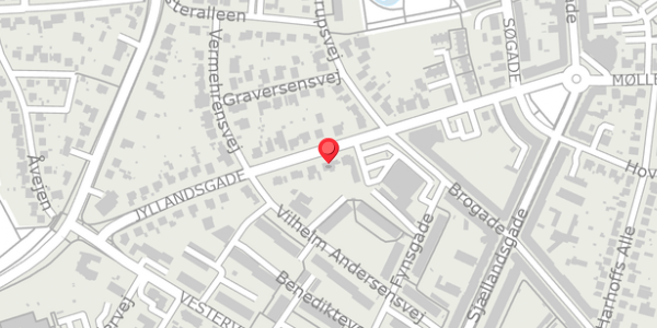 Trafikstøjkort på Jyllandsgade 17, 4100 Ringsted
