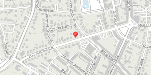 Trafikstøjkort på Jyllandsgade 24, 4100 Ringsted