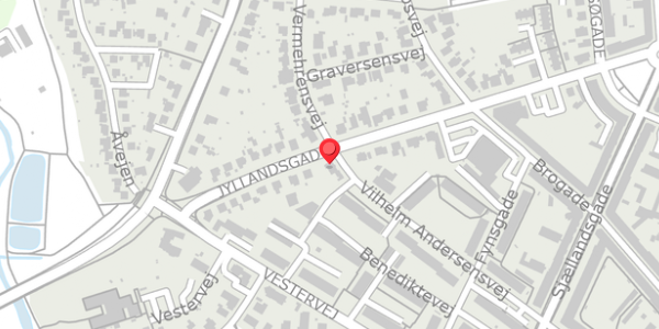Trafikstøjkort på Jyllandsgade 25, 4100 Ringsted