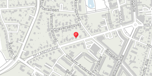 Trafikstøjkort på Jyllandsgade 26, 4100 Ringsted