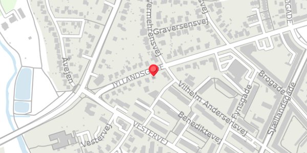 Trafikstøjkort på Jyllandsgade 27, 4100 Ringsted