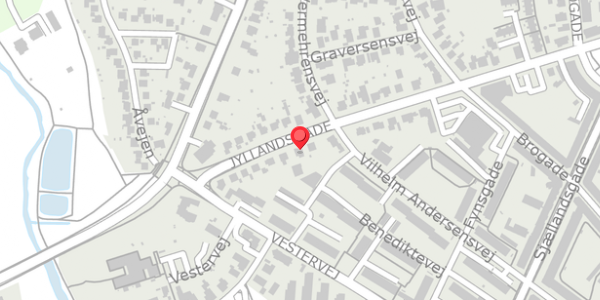Trafikstøjkort på Jyllandsgade 29, 4100 Ringsted