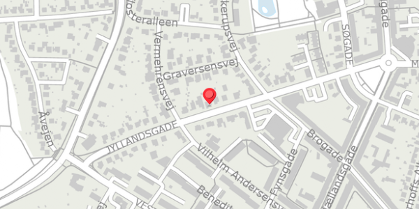 Trafikstøjkort på Jyllandsgade 30, 4100 Ringsted