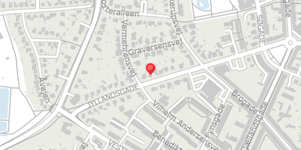 Trafikstøjkort på Jyllandsgade 34, 4100 Ringsted