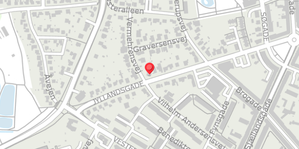 Trafikstøjkort på Jyllandsgade 36, 4100 Ringsted