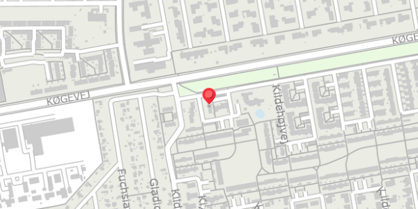 Trafikstøjkort på Kildebovej 13, 4100 Ringsted
