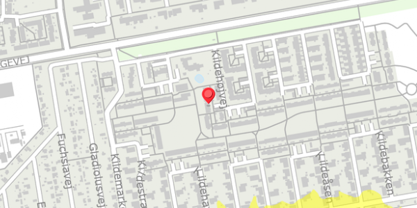 Trafikstøjkort på Kildemarken 59A, . , 4100 Ringsted