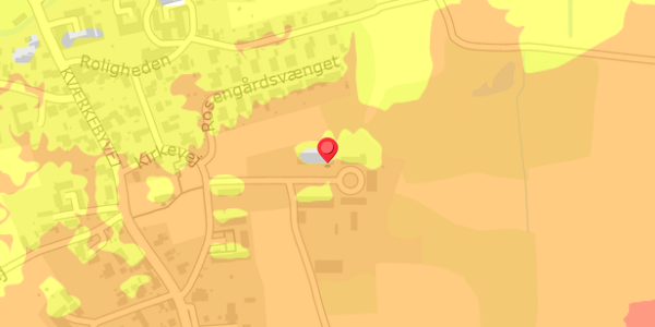 Trafikstøjkort på Kirkevej 28, 4100 Ringsted