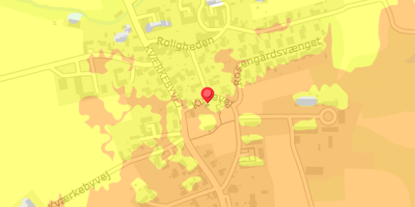 Trafikstøjkort på Kirkevej 37, . , 4100 Ringsted