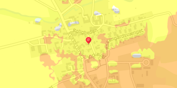Trafikstøjkort på Kirkevej 45, 4100 Ringsted
