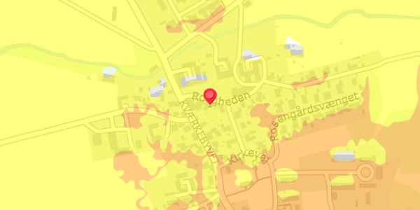 Trafikstøjkort på Kirkevej 49, 4100 Ringsted
