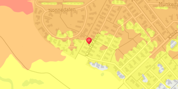 Trafikstøjkort på Klosteråsen 66B, 4100 Ringsted