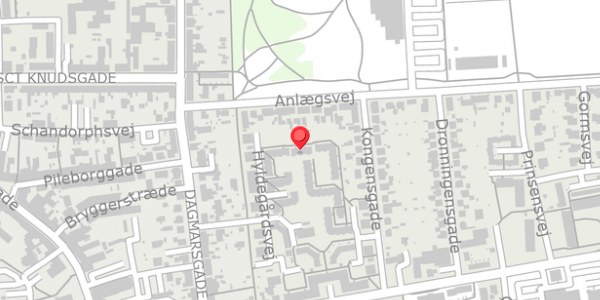 Trafikstøjkort på Kongensgade 40, 4100 Ringsted