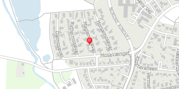Trafikstøjkort på Maglemosevej 3, . , 4100 Ringsted