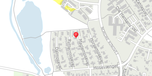 Trafikstøjkort på Maglemosevej 11, . , 4100 Ringsted