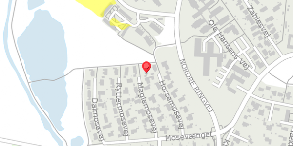 Trafikstøjkort på Maglemosevej 14, . , 4100 Ringsted