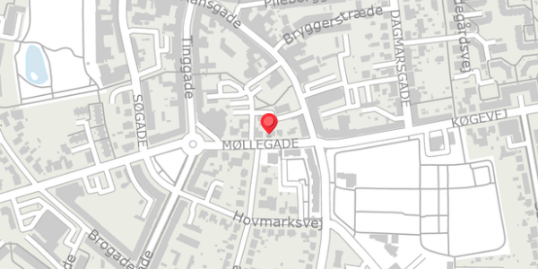 Trafikstøjkort på Møllegade 8, . , 4100 Ringsted