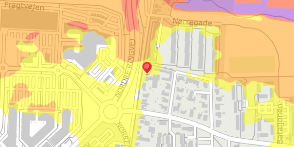 Trafikstøjkort på Nørregade 94, . , 4100 Ringsted