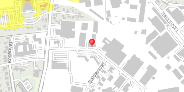 Trafikstøjkort på Odinsvej 7, 4100 Ringsted