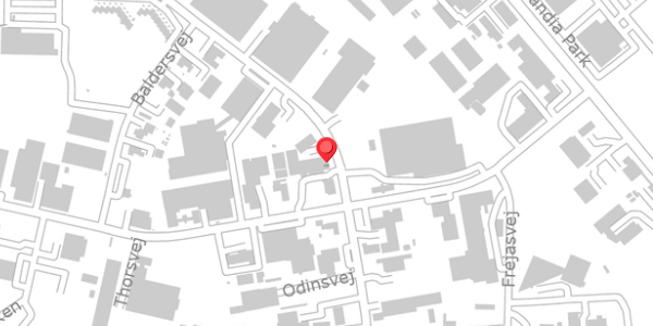 Trafikstøjkort på Odinsvej 18, 4100 Ringsted