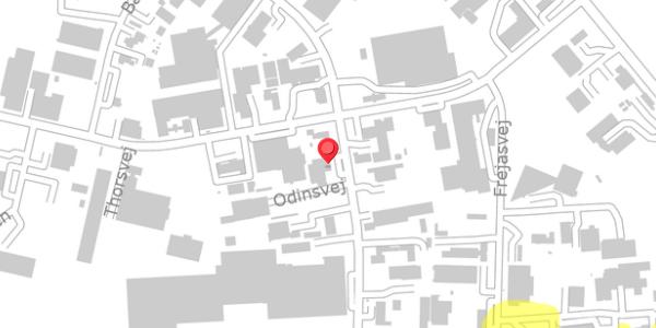 Trafikstøjkort på Odinsvej 22, 4100 Ringsted