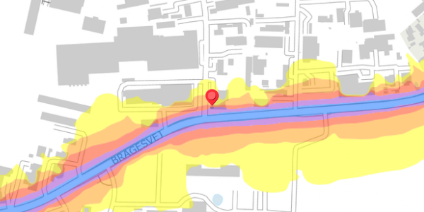Trafikstøjkort på Odinsvej 35, 4100 Ringsted