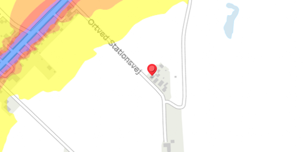 Trafikstøjkort på Ortved Stationsvej 21, . , 4100 Ringsted