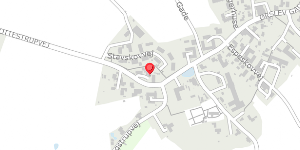 Trafikstøjkort på Ottestrupvej 4A, 4100 Ringsted