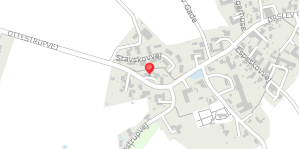 Trafikstøjkort på Ottestrupvej 6, 4100 Ringsted
