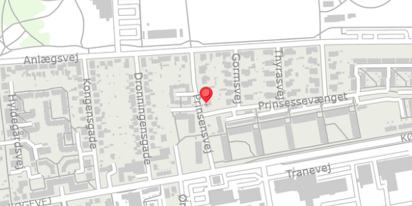 Trafikstøjkort på Prinsensvej 9, . , 4100 Ringsted
