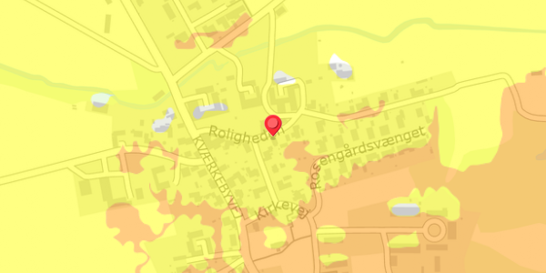 Trafikstøjkort på Roligheden 4, 4100 Ringsted