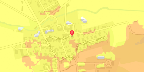 Trafikstøjkort på Roligheden 6, 4100 Ringsted